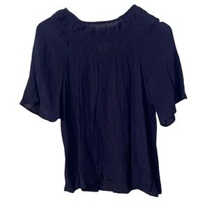 Women's Navy Blue Lightweight Top